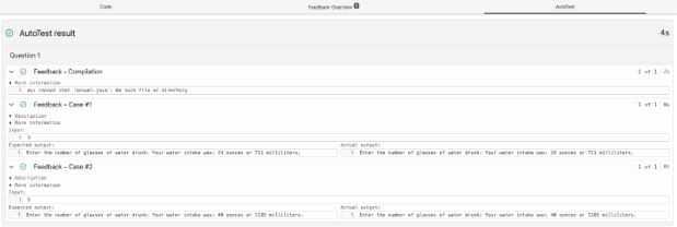 The AutoTest tab.