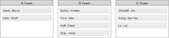 Team Formation window