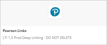 Screenshot of  the Pearson Links icon