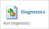 Screenshot of the Diagnostics icon