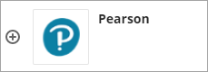 Screenshot of the Pearson icon in Blackboard Ultra
