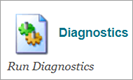 Diagnostics button