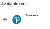 Pearson link under Available tools