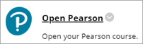 Open Pearson button