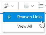 Pearson Links under the Apps icon