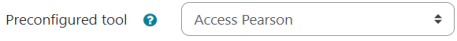 Access Pearson option