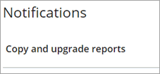 Upgrade notifications