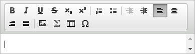 Editor window with formatting