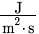 J over expression m squared times s