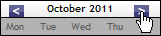 Click the arrows on either side of the month and year.