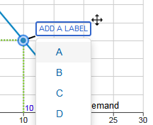 Clicking the three question marks (???) displays a drop-down list. Choose the label you want from the drop-down.