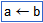 Example of a left conditional arrow