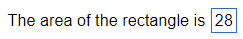 a math question with a box entry field