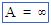 A = infinito