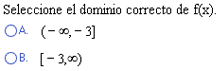 Ejemplo de una lista de opción múltiple de dos opciones