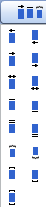 Liste déroulante comportant des modèles de traits et de flèches