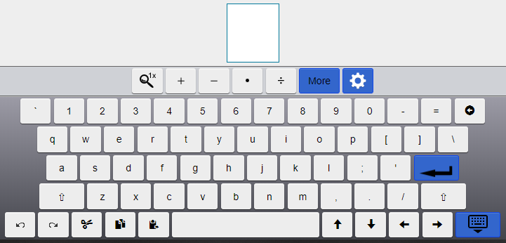 Use the on-screen keyboard