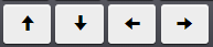 Cursor keys: upward, downward, left, and right