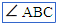 The angle of ABC